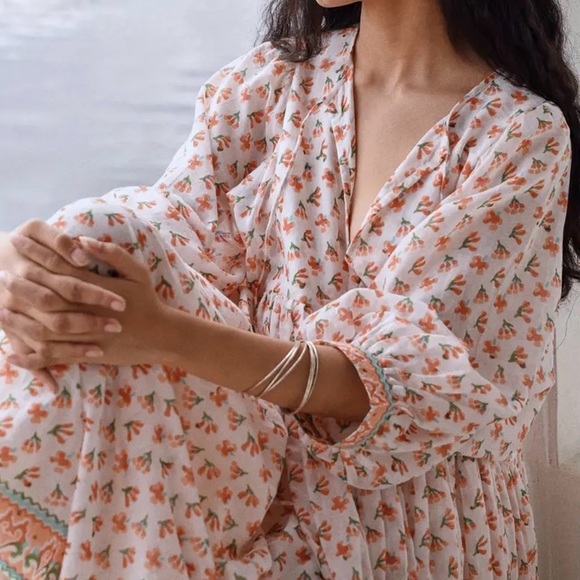 Floral White and Pink Dress - Picture 4 of 5